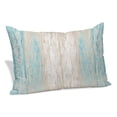 thumbnail image 2 of Aqua Blue Wooden Standard Size Pillow Cover, Pillowcase Protectors with Zipper, Breathable Decorative Throw Pillow Case Cover, Farmhouse Brown Vintage Distressed Pillow Shams for Couch Sofa 20x26Inch, 2 of 9