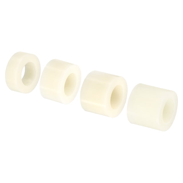 Unique Bargains Ensemble de Rondelles d'Espacement Rondes 40 Pack Nylon 5,8,10,12mm Longueur pour Bloc de Vis M8, Beige