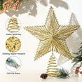 thumbnail image 5 of Lewondr Christmas Star Tree Topper, USB Powered Remote Controlled Tree Star with Lights and Sequins, Star Tree Topper Lighted for Home Holiday Xmas Tree Christmas Decoration, Gold, 5 of 8