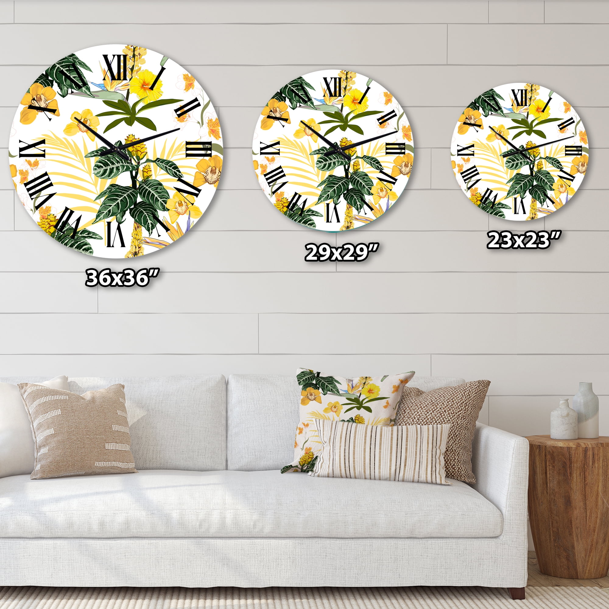 Designart 1 in Modern,Contemporary Wall Clock