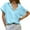 BU2, variant on Womens Stain Shield Dress Shirts Free Short Sleeve Solid Tops Blouses Button Down Shirts Grey, S