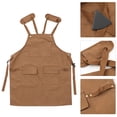 thumbnail image 2 of Miangastore Apron Thickened Washable Canvas Cross Strap Design 1Pcs 30.7In X 25.2In, 2 of 8
