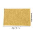 thumbnail image 3 of Cagogo Western Style Table Runner Placemats, Double Sided Heat Insulating Leather Place Mat, Decorative Dining Table Protector, Washable Nylon Table Cover for Kitchen Dining Room and Party Dinner,, 3 of 6