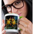 thumbnail image 2 of 3dRose, Vintage Halloween Scarecrows Running, 11oz Two-Tone Green Mug, 2 of 7