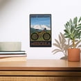 thumbnail image 2 of Missoula, Montana, Mountain Bike Scene Birch Wood Wall Sign (6x9 Rustic Home Decor, Ready to Hang Art), 2 of 5