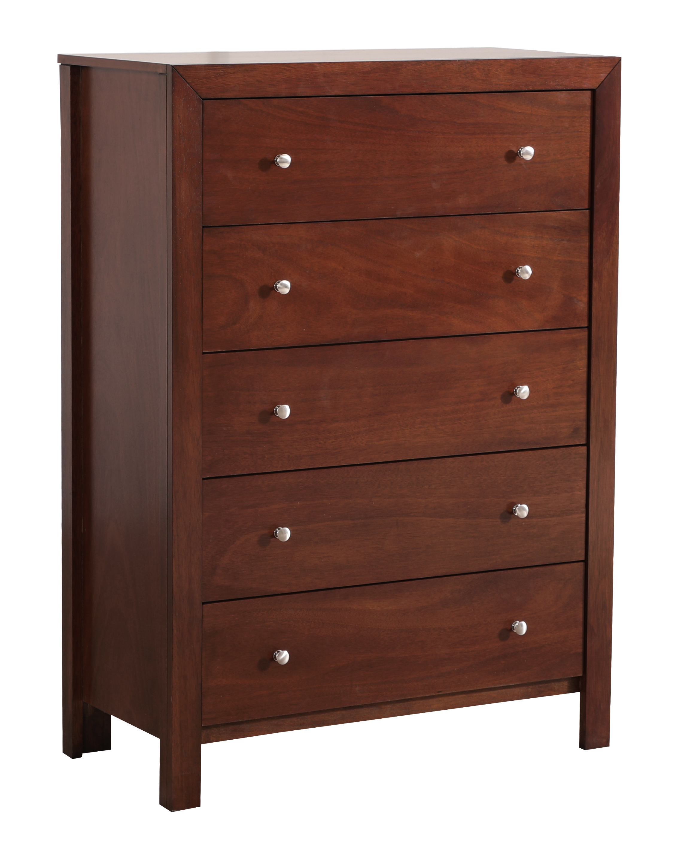 Glory Furniture Burlington Chest in Cherry Color