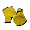 thumbnail image 4 of Guantes de natación, guantes de natación, abrigo, remo, guantes de agua, aletas de snorkel, guantes de mano para rafting, aeróbic acuático, adultos Amarillo, 4 of 8