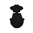 thumbnail image 2 of Family Matching Christmas Pajamas Set, String Lights Pattern One-Piece Zip-Front Romper with Hood for Family, 2 of 6