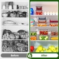 thumbnail image 6 of 50 Pcs Food Storage Containers with Lids, Plastic Containers Kitchen Organizers and Storage(24 Containers + 24 Lids), 6 of 8