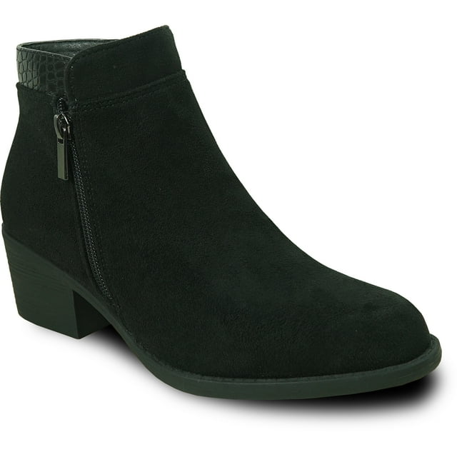 kozi Canada Bottillon Habillé Imperméable pour Femme VENUS-1 Botte d'Automne avec Double Fermeture Éclair Noir