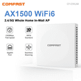 thumbnail image 2 of Punto de acceso de panel inalámbrico Wifi 6 AX1500 2,4 y 5,8 G Puerto Gigabit RJ45 Punto de acceso de pared Roaming continuo OFDMA MU-MIMO Cobertura interior, 2 of 4