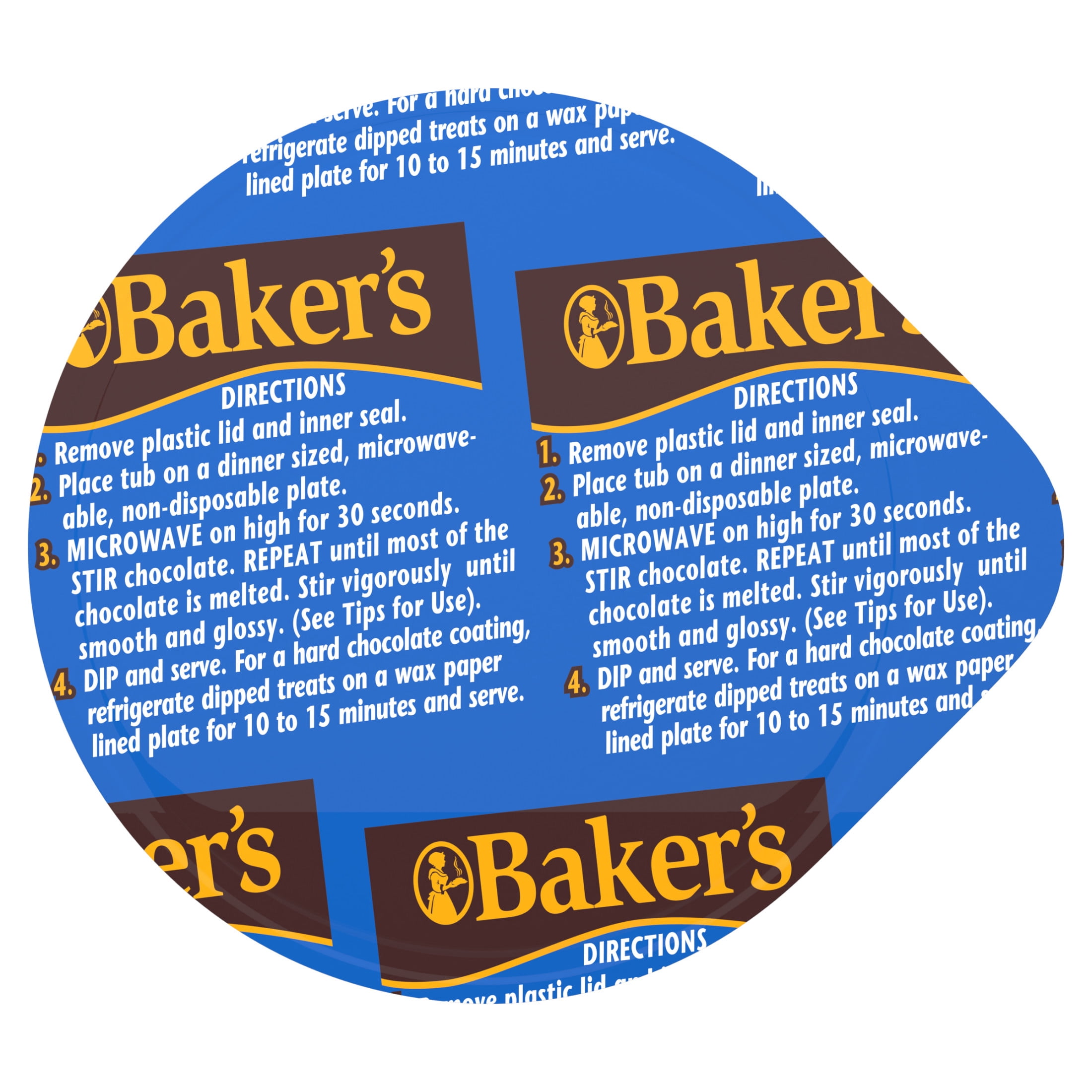 (8 pack) Baker's Real Milk Dipping Chocolate, 7 oz Cup