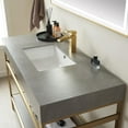 thumbnail image 4 of Funes 48" Single Sink Bathroom Vanity in Brushed Gold Frame Gray Top w/ Mirror, 4 of 8