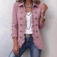 thumbnail image 2 of Naotn Open‑Front Ruffled Lapel Collar Jacket for Women Fall Trendy Casual Long Sleeve Button Down Outerwear, 2 of 10