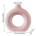 thumbnail image 3 of Ltdhehe Style Ceramic Hydroponic Vase With Transparent Flower Arrangement Style Desktop Decoration Light Plastic Flower Set, 3 of 8