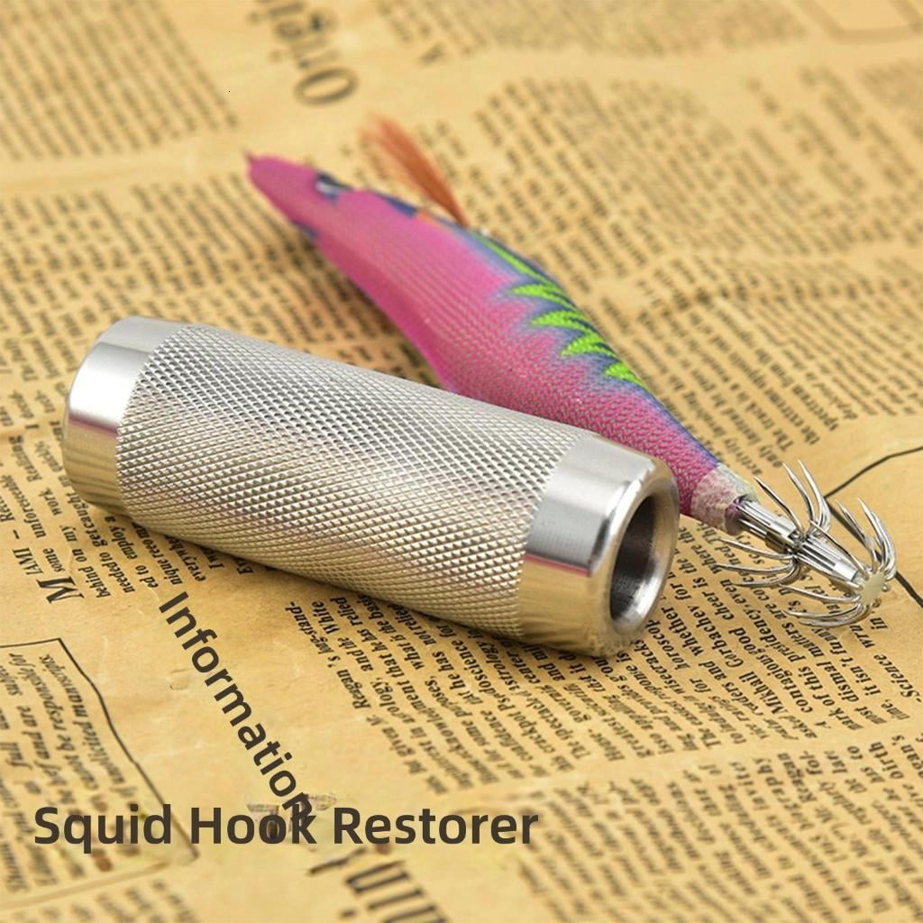 Yihuala Stainless Steel Hook Corrector Outdoor Fishing Tool Squid Hooks Corrector Convenient and Quickly Hook Repairer