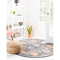 thumbnail image 3 of Rugs.com Lola Collection Rug – 7 Ft Round Blue Medium Rug Perfect For Kitchens, Dining Rooms, 3 of 8