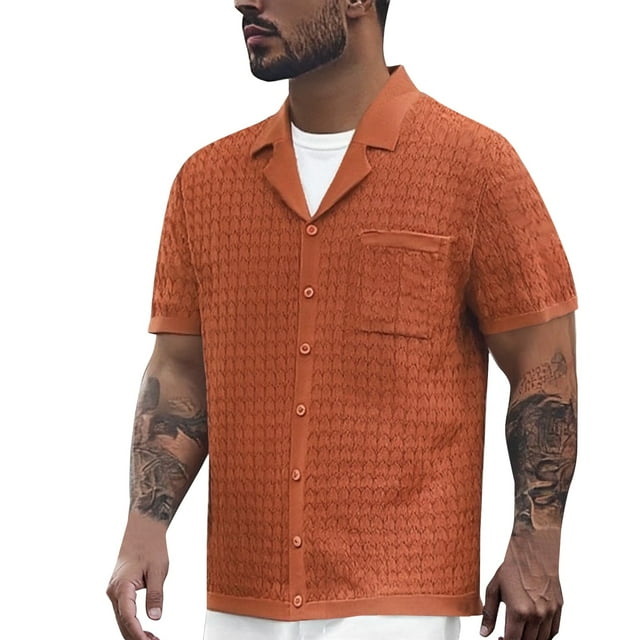 T-shirt à Manches Courtes pour Homme, Affaires, Col Blanc, Jeunesse, Décontracté, Mode, Col à Revers, Respirant, Coupe Ajustée
