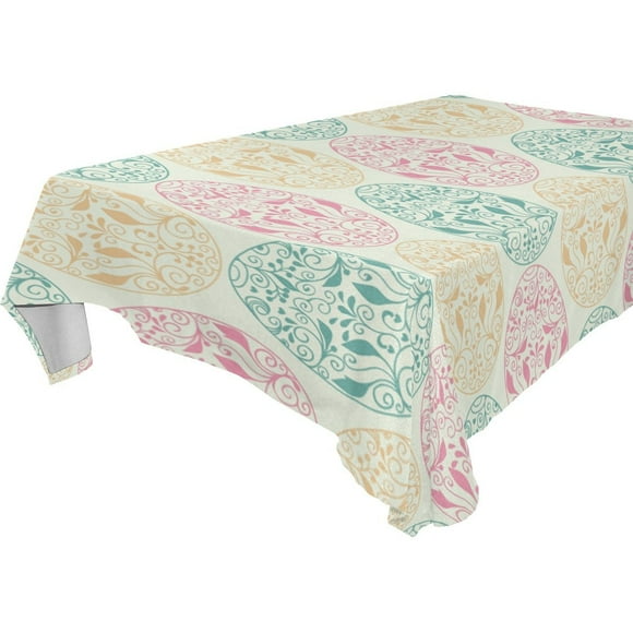 POPCreation Easter Egg Tablecloth 60x104 inches
