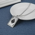 thumbnail image 4 of Lucky Ace Of Spades Men Statement Playing Card Poker Pendant Necklace 14K Yellow Gold Fashion Jewelry Gift, 4 of 8