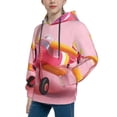 thumbnail image 2 of KLL Unisex Kids Boys Girls Hooded Pocket Pullover Hoodies-Colorful Cartoon Biplane, 2 of 5