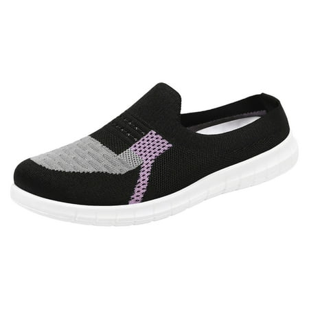 

Women Wedge Size 8 Spring New Breathable Fly Woven Casual Half Slippers Mother s Shoes Shallow Slippers 50Th Birthday Gifts for Her