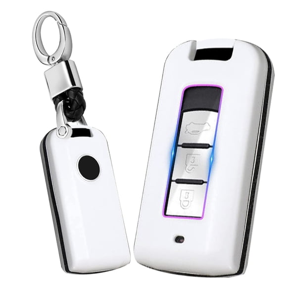 ABS Plastic 2/3 Button Key Fob Cover for Mitsubishi Outlander 2020-2023 ASX Lancer Evo X GTS Xpander GLS Eclipse Cross Keyless Key Case with Keychain