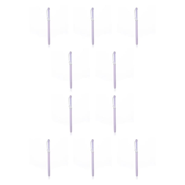 Monstrate Point Drill Pen 5D Agarre cómodo Ergonómico con puntas Herramientas de perforación Kits de punto de cruz Manualidades de bricolaje para coser violeta 10piezas Monstrate CBP390505