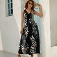 thumbnail image 2 of Animal Print Patterns Sleeveless Dress Woman Fashion Long Dresses Women's Summer Suit Dress 2025, 2 of 7