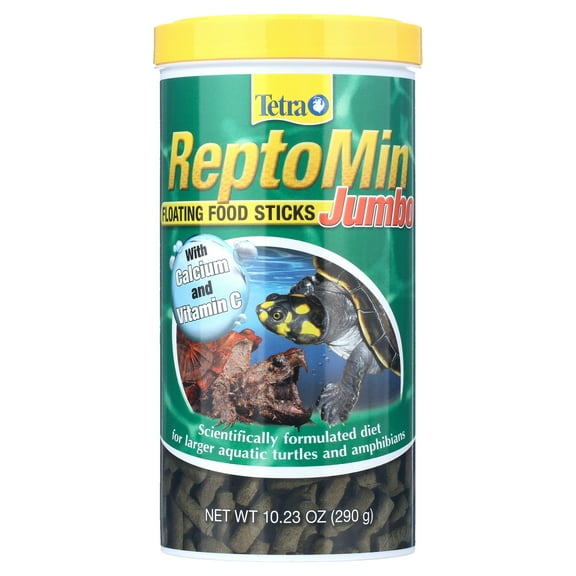Tetra ReptoMin Jumbo Floating Food Sticks for Large Aquatic Turtles and Amphibians, 10.23 oz.