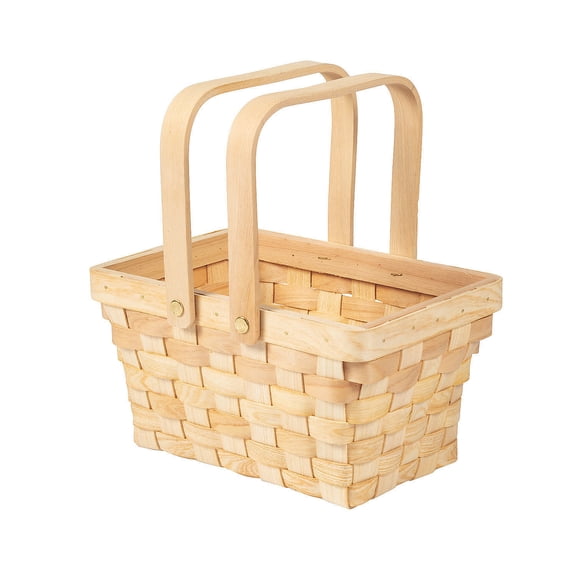 Rectangular Basket with Top Handles, Home Decor, Wedding, 1 Pieces