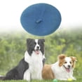 thumbnail image 2 of Dog Cat Beret Wool Yard Hat Durable Cat Beret with Adjustable Elastic Rope Costume Warm Blue, 2 of 9