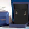 thumbnail image 5 of Gem Stone King 14K Yellow Gold Blue Sapphire Earrings for Women | 0.70 Cttw | Gemstone September Birthstone | Round 4MM, 5 of 6