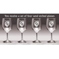 thumbnail image 2 of McFadden Irish Coat of Arms Wine Glasses - Set of 4 (Sand Etched), 2 of 2