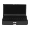 thumbnail image 2 of Estuche de caña de cuero negro de 2 capas para 20 cañas caja a prueba de humedad Accesorios para Instrumentos Musicales, 2 of 4