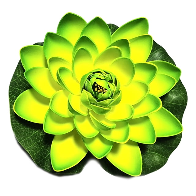 Reemplazo decorativo de loto artificial Yuarrent EVA para exteriores estanque paisajismo verde HA082905-03