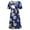 Blue, variant on Todaioua Maternity Dresses for Women 2024 Short Sleeve Floral Print Nursing Dress for Breastfeeding Casual