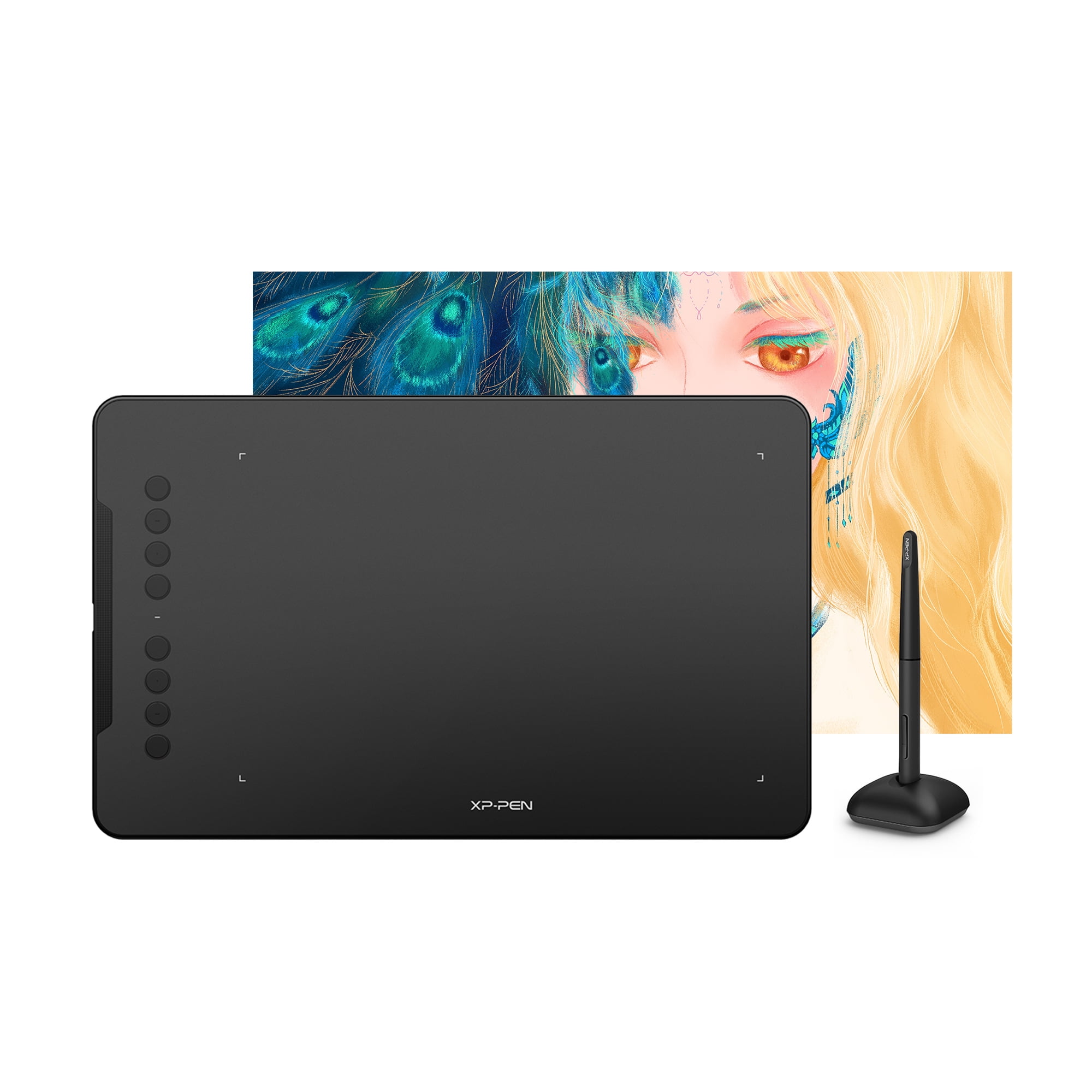 alias bøn Fange XP-Pen Deco 01V2 Drawing Graphic Tablet Portable Digital Drawing for  Chromebook with Battery-Free Stylus 8192 Levels Pressure - Walmart.com