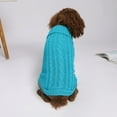 thumbnail image 3 of 2 piezas nuevo suéter para perro, otoño e invierno suéter para perro trenzado de color sólido, 3 of 5
