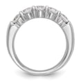 thumbnail image 5 of Auriga Fine Jewelry 14K White Gold 5-Stone Shared Prong Round Complete Diamond Band for Women Size 7 (0.25ct, Clarity- I1), 5 of 6