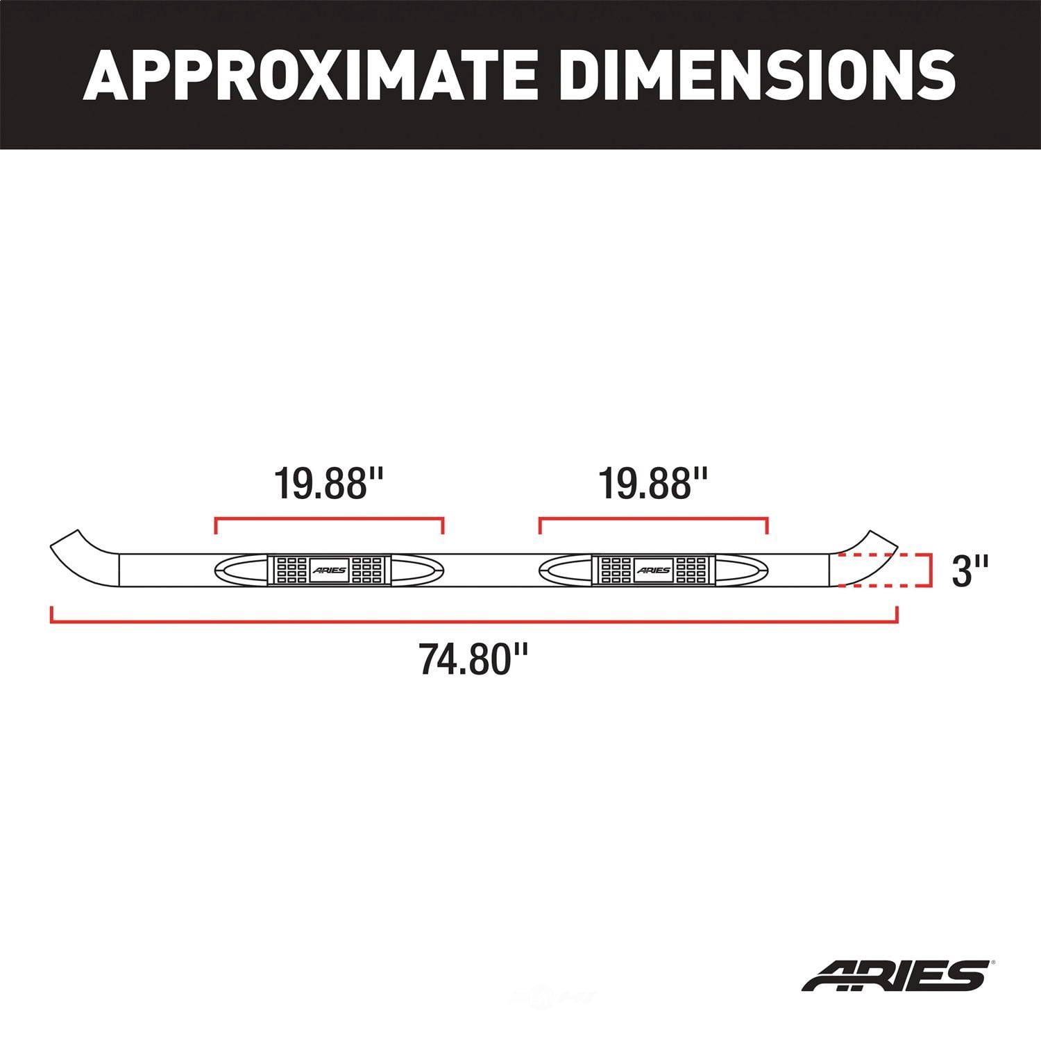 ARIES 35700 07-11 WRANGLER 4DR BLK NERF BARS Fits select: 2015-2018 JEEP WRANGLER UNLIMITED, 2012-2014 JEEP WRANGLER