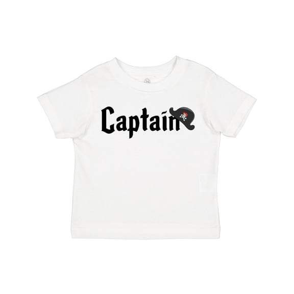 Inktastic Captain with Pirate Hat Boys or Girls Toddler T-Shirt