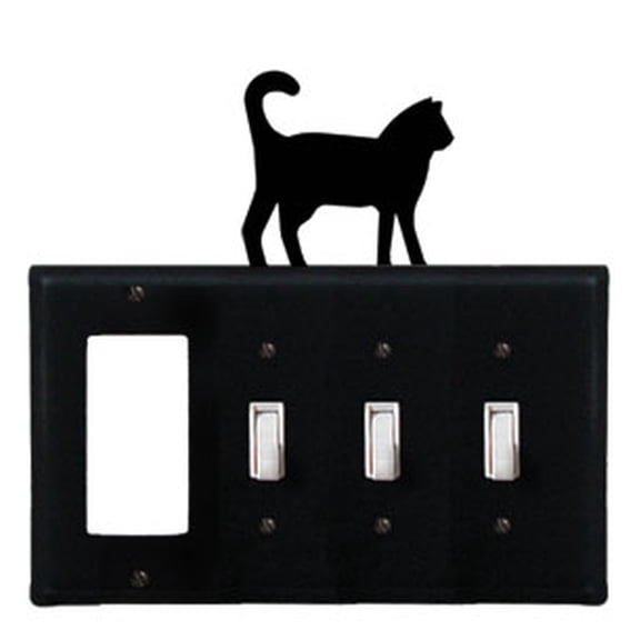 Cat Single GFI CUSTOM Product Triple Switch Cover Allow 4 to 6 Weeks