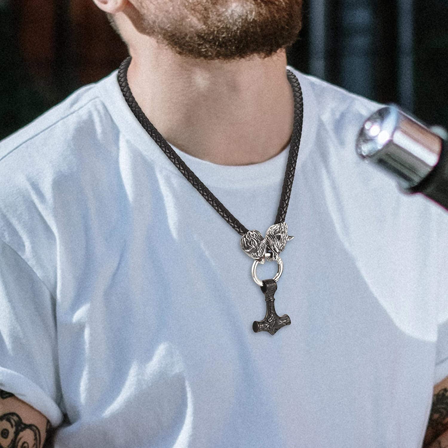 Norse Viking Amulet Mjolnir Necklace 