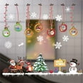 thumbnail image 2 of HCTSHG Christmas Window Clings, Snowflake Santa Reindeer Decals for Glass, Xmas Holiday Window Stickers for Home Party Decoration and Seasonal Decor, 2 of 7