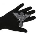 thumbnail image 4 of Cross with Wings Iron on Christian Patch - 4x3.2 inch - Embroidered Iron on Patch, 4 of 5