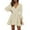 Beige, variant on Afdoent Dresses for Women Deep V Sexy Dress Long Sleeve A Line High Waisted Casual Flowy Dress Fashion Trendy 2025