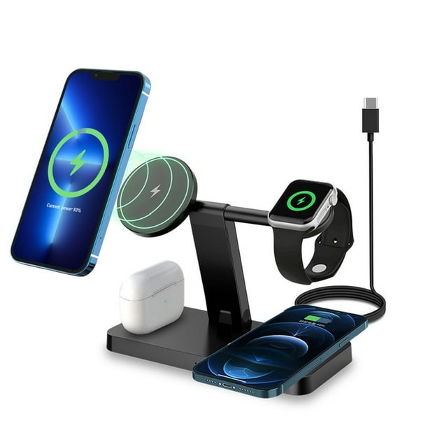 FDGAO Wireless Charger 4 in 1 15W Fast Wireless Charging Stand