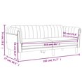 thumbnail image 4 of vidaXL Sofa 2-Seater Black Velvet, 4 of 5