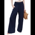 thumbnail image 1 of Pantalones Palazzo de para Mujer Azul Marino L, 1 of 8
